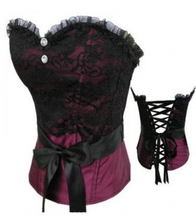 Diamond Purple Lace Corset