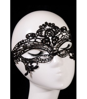 Black lace embroidered mask