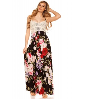 Black rose pattern maximum with croquet