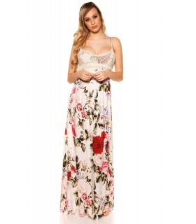 White rose pattern maximum with croquet
