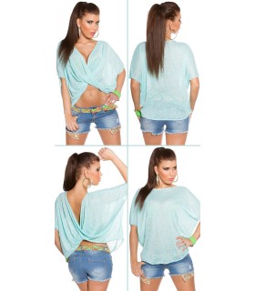 Koucla mint 2-way loose shirt