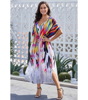Colorful kaftan dress