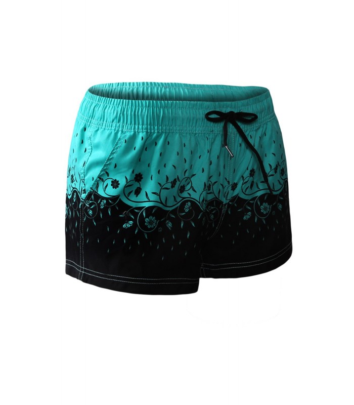 Mynta blommigt tryck mönster sport shorts – kuva 2