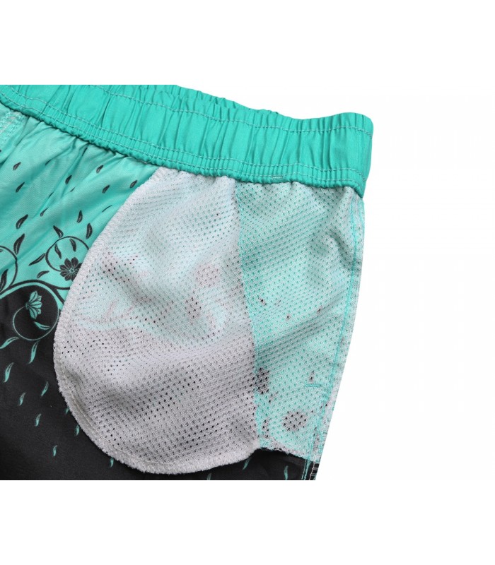 Mynta blommigt tryck mönster sport shorts – kuva 4