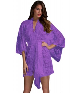 Lace purple dressing-up jacket