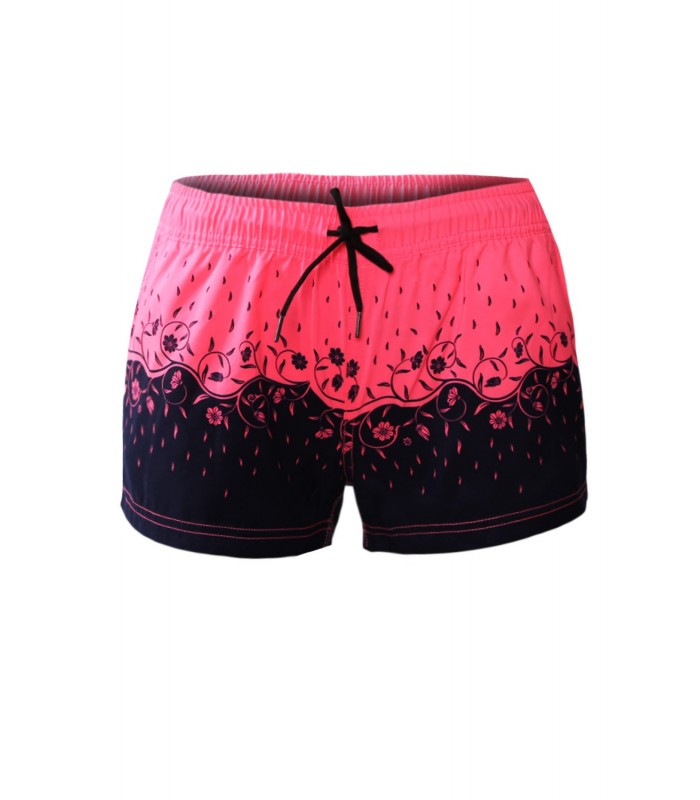 Pinkit lintuprinttikuvioiset urheilushortsit – kuva 4