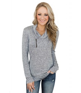 Grey Shirt with Zipper [LAST CHANCE]