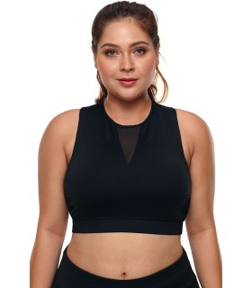 Mustat mesh-urheiluliivit (plus size)