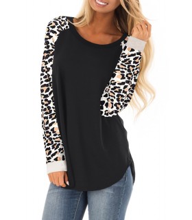 Black Leo Sleeve Shirt