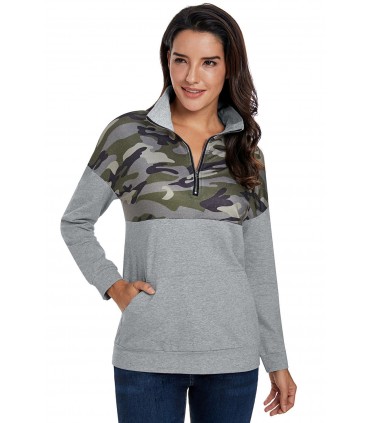 Grå kamouflage sweatshirt