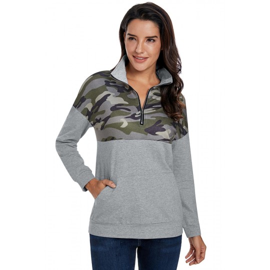 Grey camouflage sweatshirt...