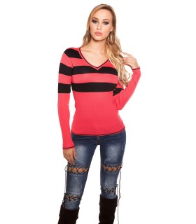 Koucla black v-track knit