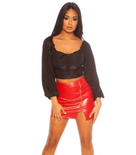 Koucla black short Latin shirt