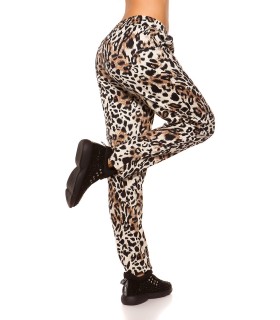 Leopard-print thermojoggers