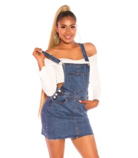 Blue Jumpsuit Jeans Skirt