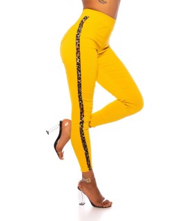 Gul Leo randiga treggings [SISTA CHANSEN]