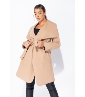 Parisian camel waterfall jacket
