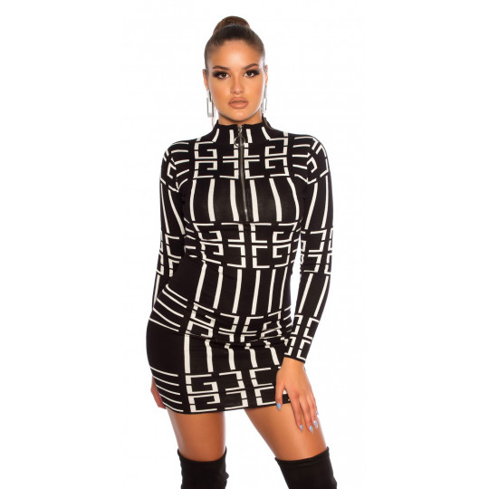 White black print-pattern...