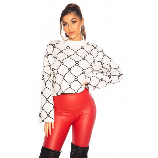 White black print pattern...