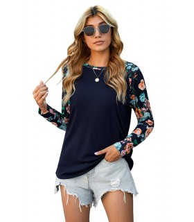 Flower sleeve long sleeve shirt [LAST CHANCE]