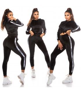 Musta FASHION joggerisetti