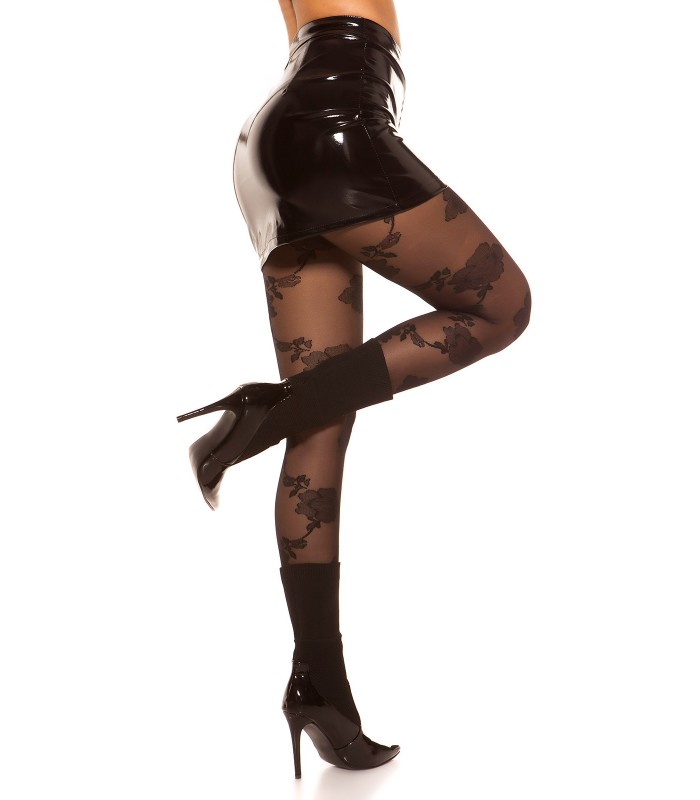 Musta latex look hame vetoketjulla – kuva 2
