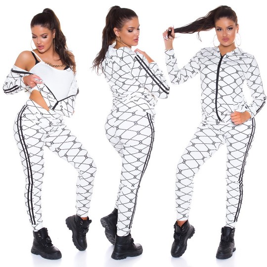 Vit utskrift mönster...