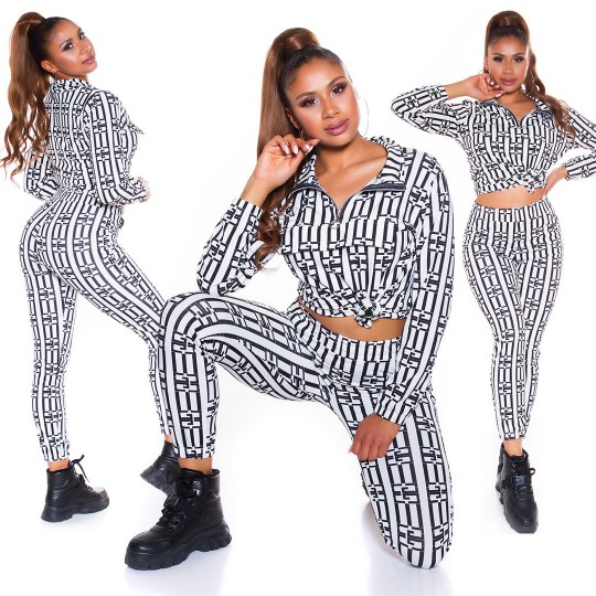 Valkoinen printtikuvioinen...