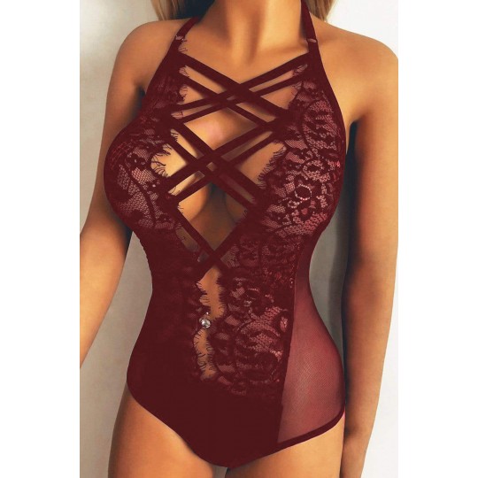 Burgundy gitter dekorerad...