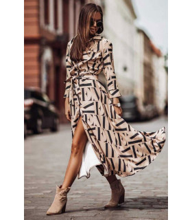 CW Stella nude print pattern dress