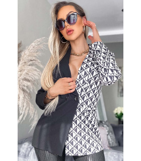 CW Zephira black and white blazer [DISCOVERY]