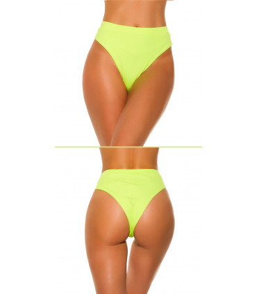 NeonGula brasilianska bikinitrosor med hög midja