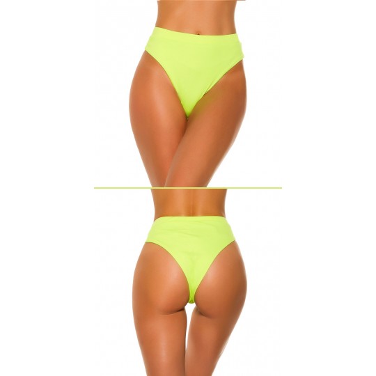 Neon Yellow high-waisted...