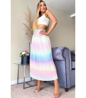 CW Devora Gradient Mid-Jacket Skirt
