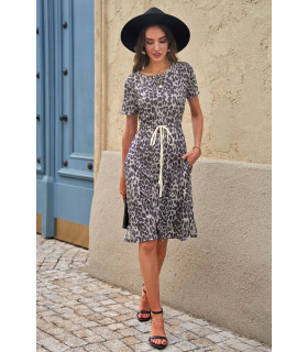 Leopard print sweatdress [DISCOVERY]