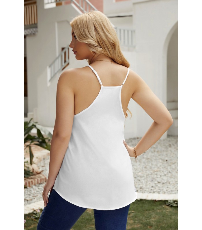 Valkoinen mustakoristeinen toppi (plus size) – kuva 2