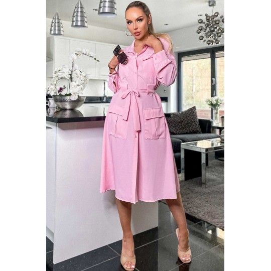 CW Jocelys rosa skjorta med...