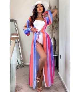 CW Malaysia Colorful Beach kimono