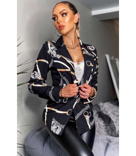 CW Ida print pattern blazer [DISCOVERY]