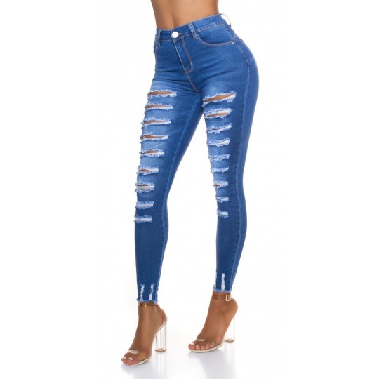 Blue extreme ripped push-up...