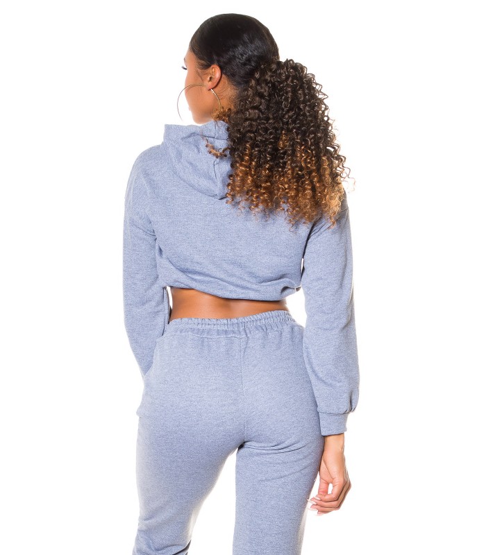 Koucla grå kort hoodie – kuva 2