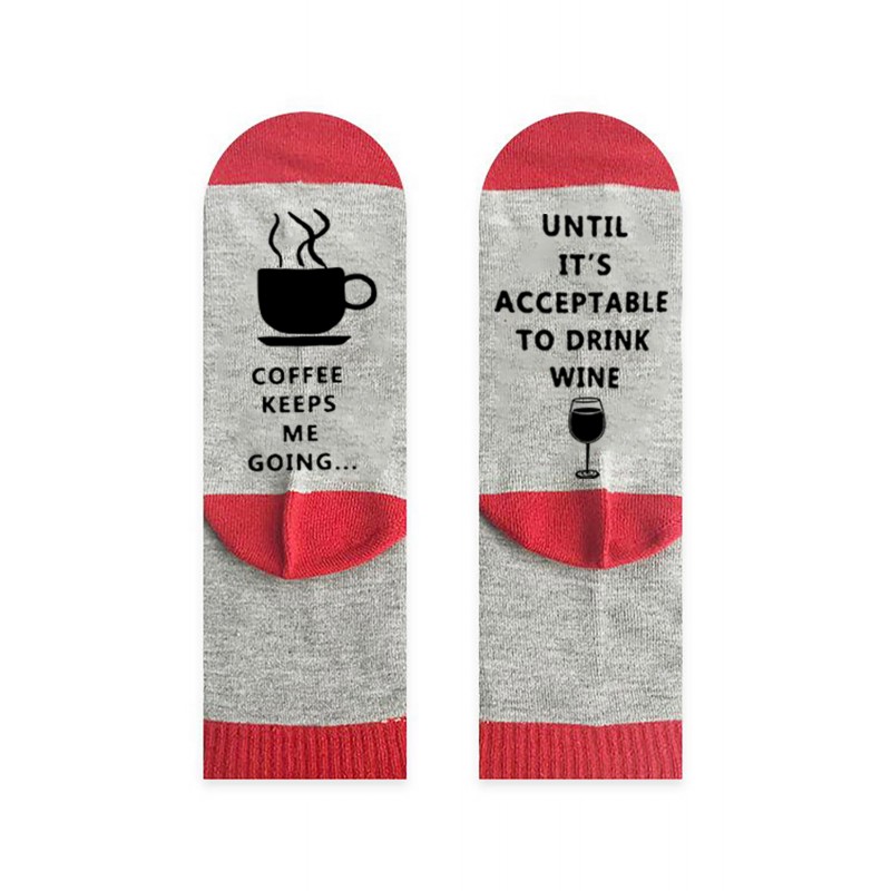 Grå "Kaffe" strumpor – kuva 2