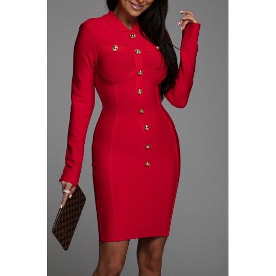 CW Eliya Red Button Adorned...