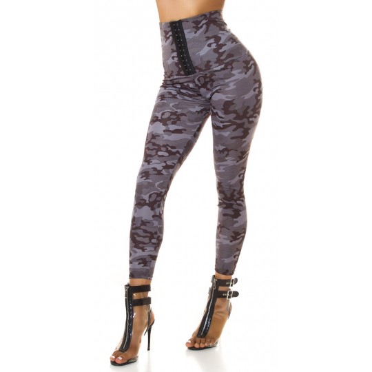 Camouflage high-waisted...