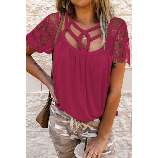 Red loop strap ornament...