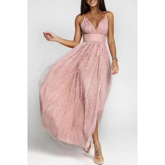 Vaaleanpunainen pitkä...