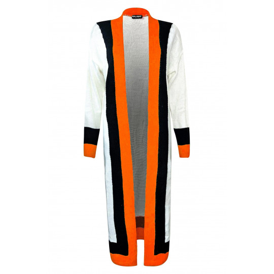 CW Eden orange long cardigan