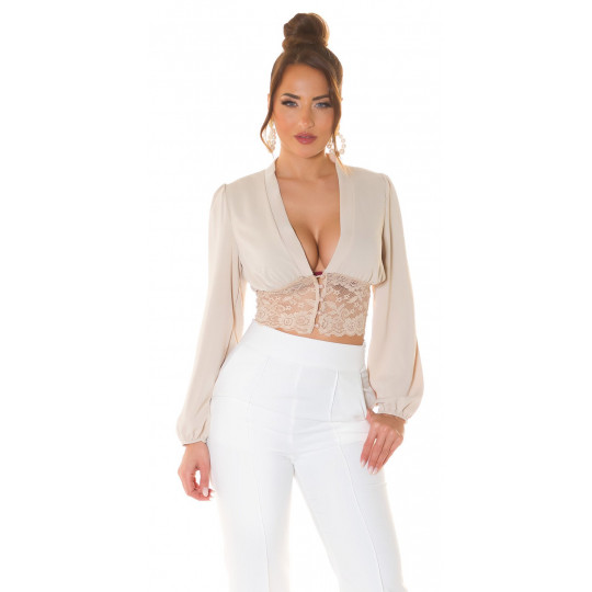 Koucla beige baggy sleeved...