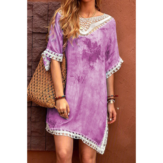 Violetti solmuvärjätty...