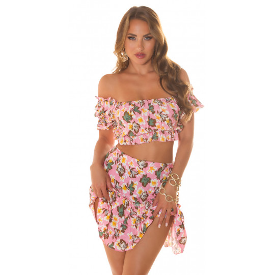 Koucla pink floral pattern...